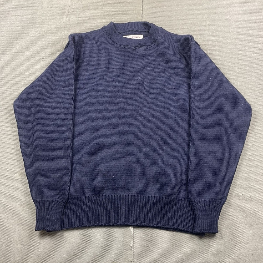 Vintage CC Filson Sweater Mens Medium Crewneck Heavy 701 100% Virgin Wool Blue